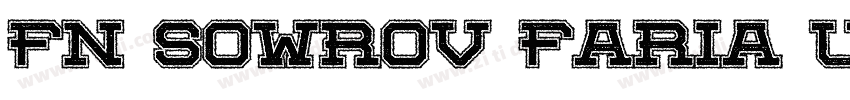 FN Sowrov Faria Uni字体转换